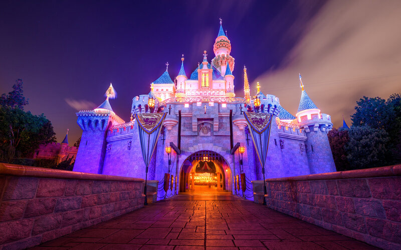 Sleeping Beauty Castle — Purple, Magical