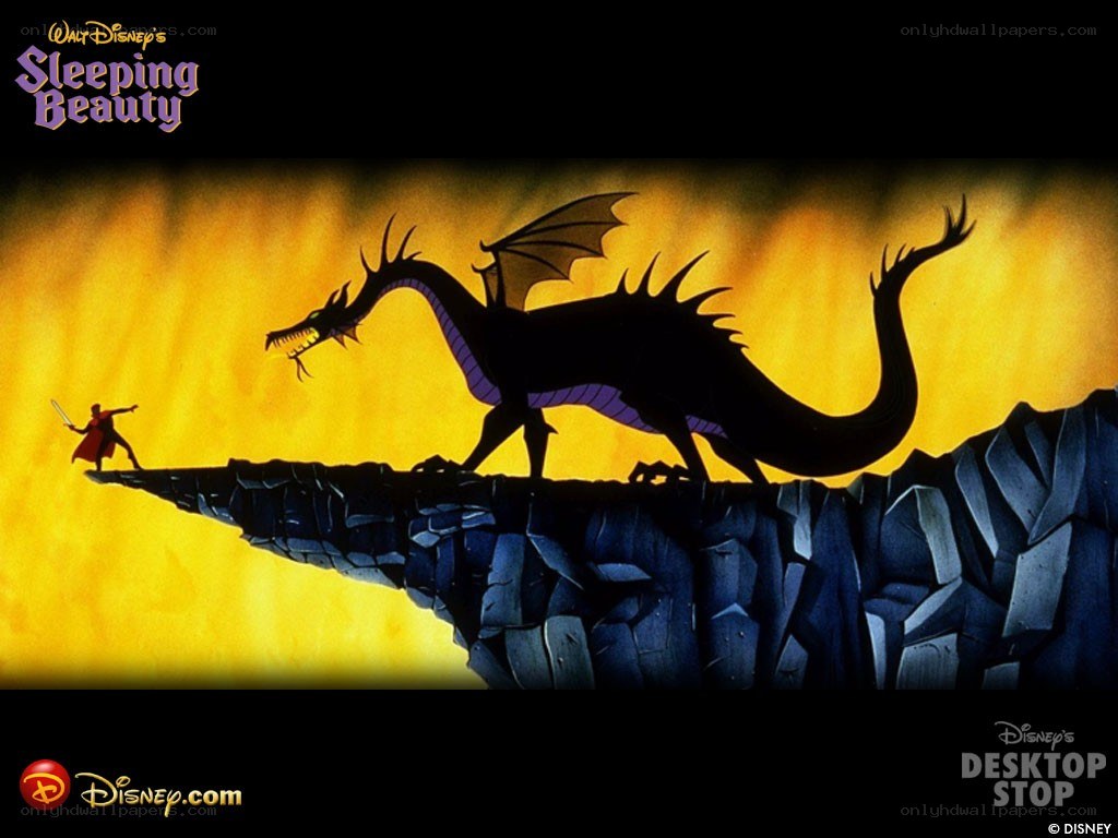 Sleeping Beauty dragon scene