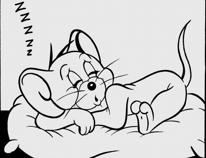 Sleeping Cartoon Mouse
