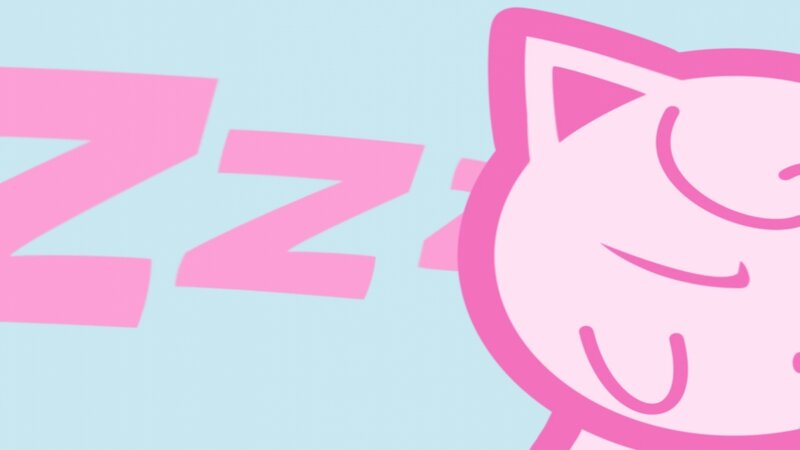 sleeping cat cartoon