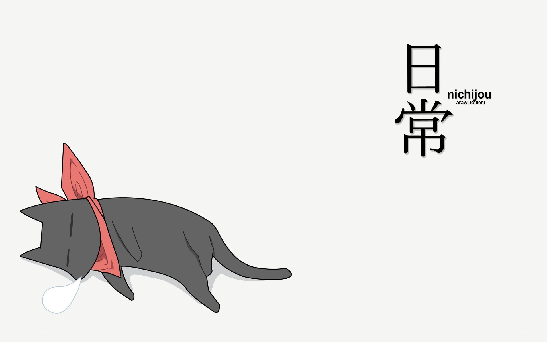 sleeping cat with red bandana