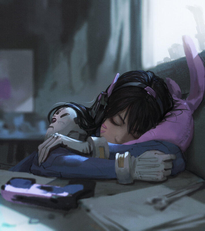 Sleeping Character Hugging Robot