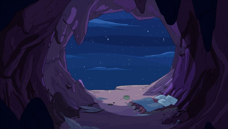 Sleeping Character in Cave