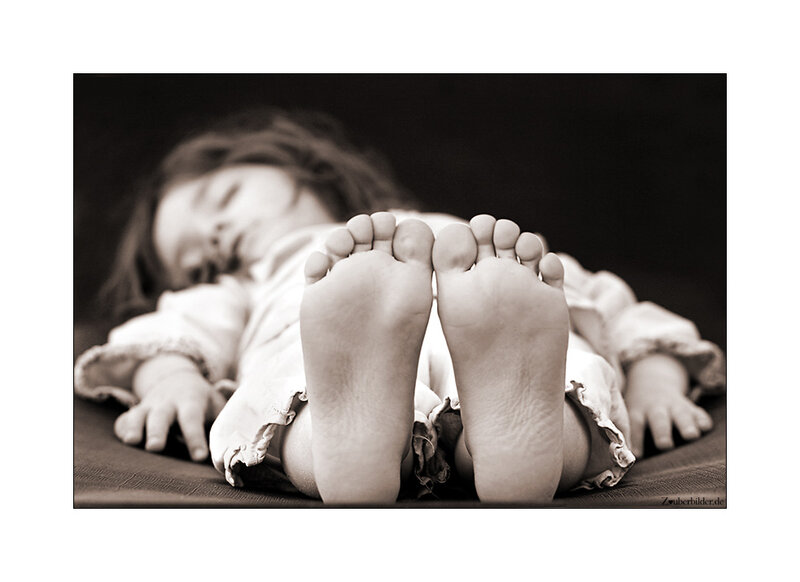 Sleeping Child on Back