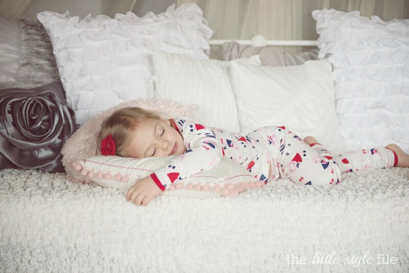 Sleeping Child on Bed