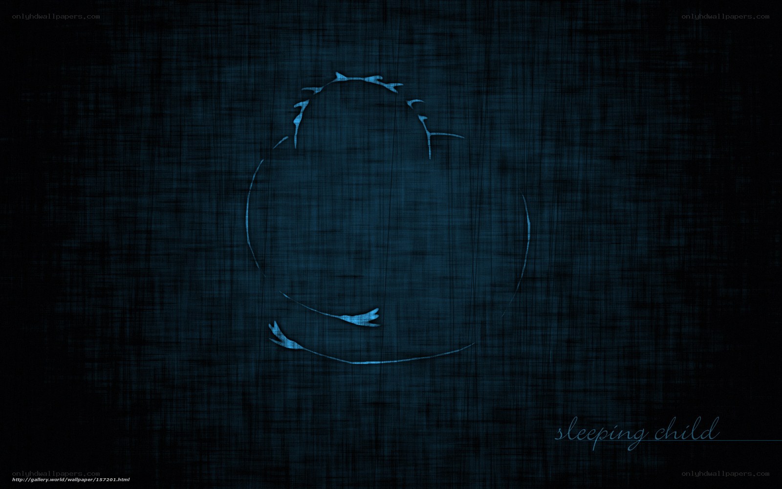 sleeping child silhouette