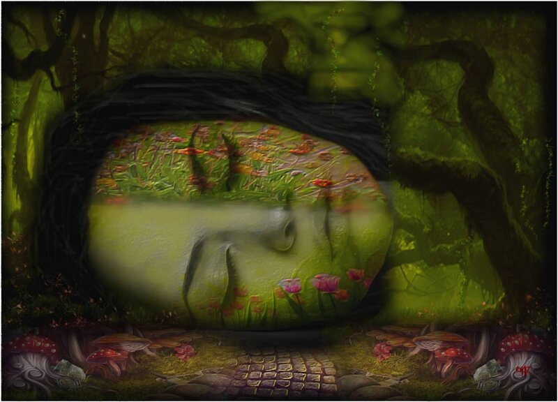 Sleeping Face in Forest