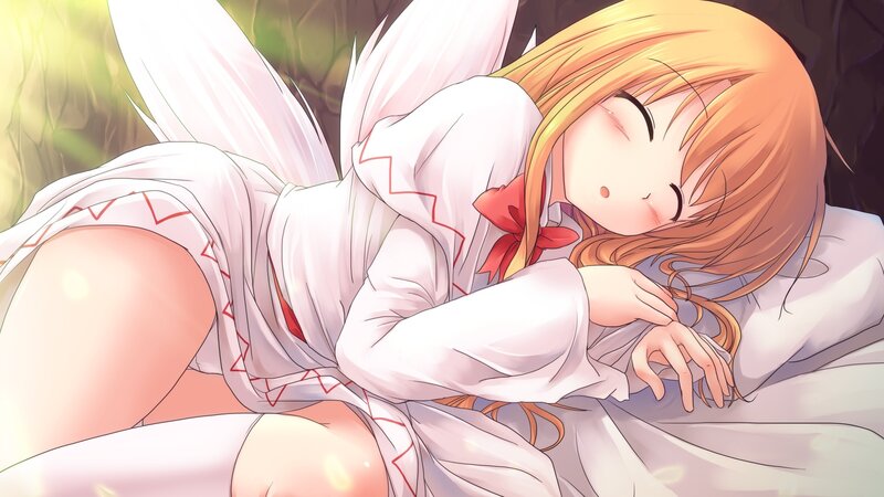 sleeping fairy girl