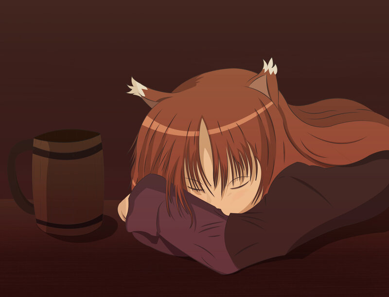 Sleeping Fox-eared Girl