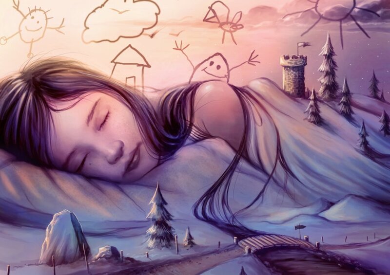 Sleeping Girl in Dream