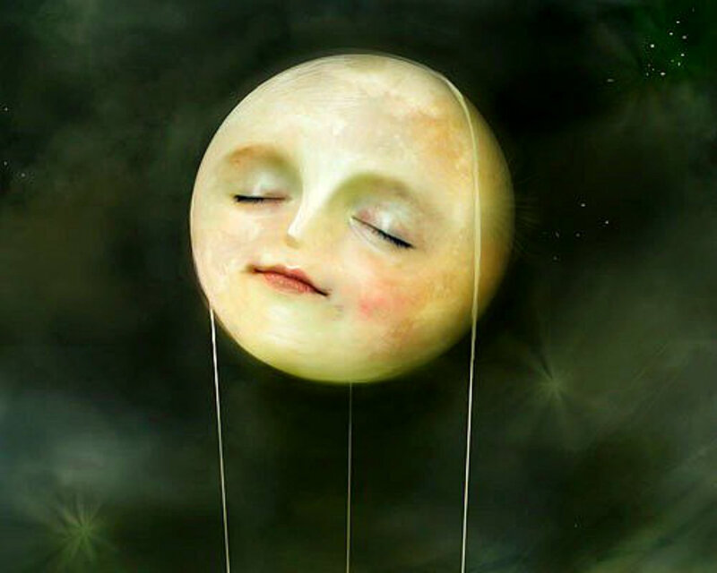 Sleeping Moon Face