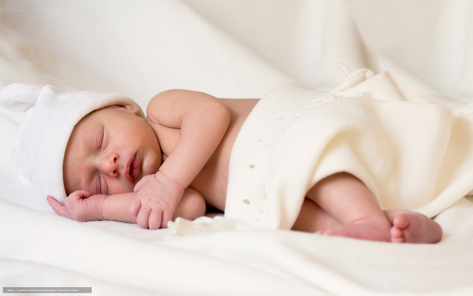 sleeping newborn baby