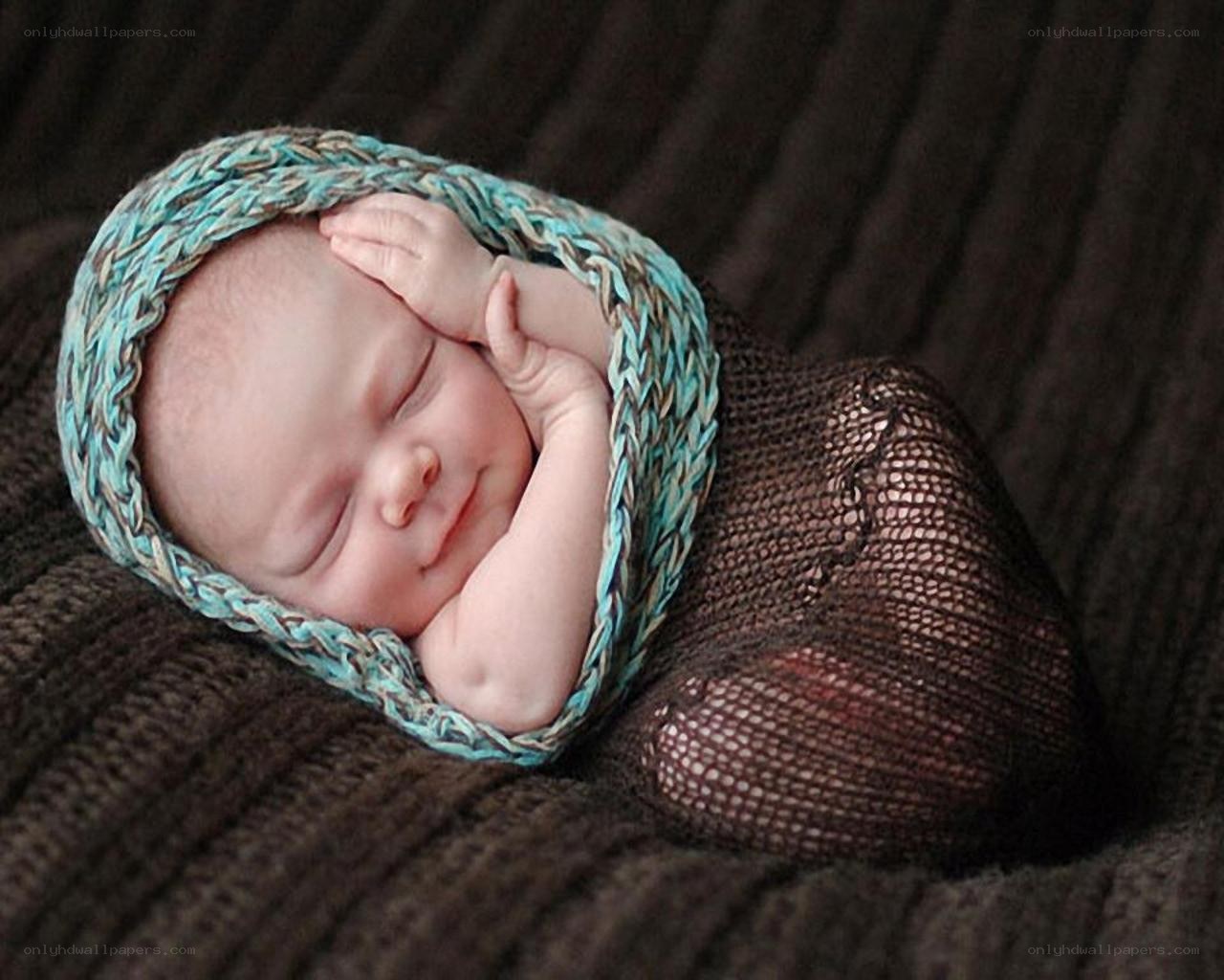 sleeping newborn baby