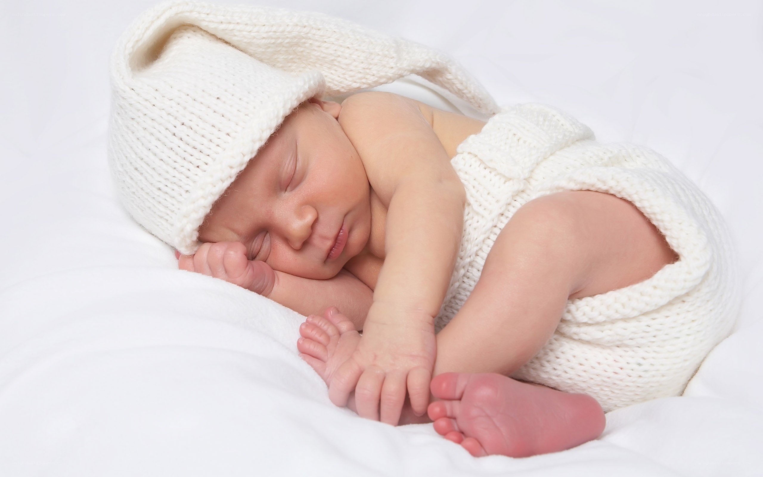 sleeping newborn baby