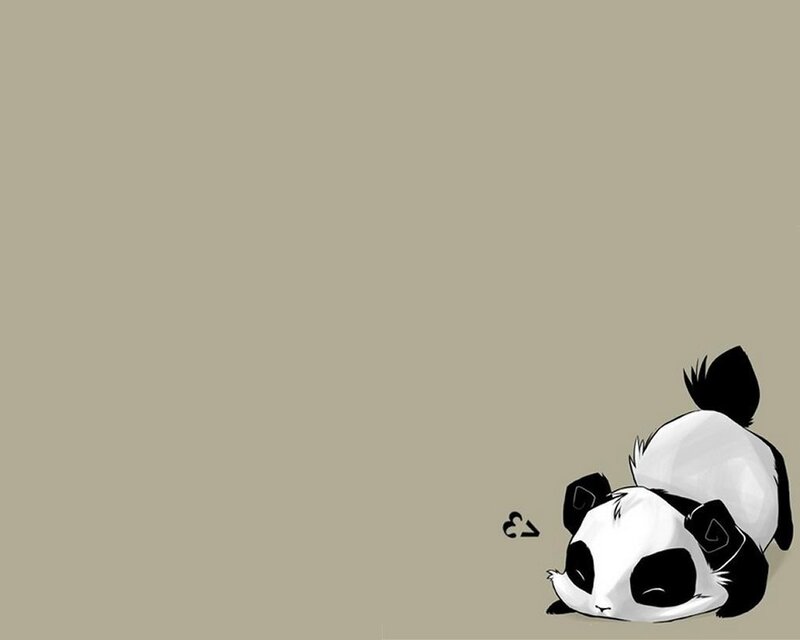sleeping panda cub