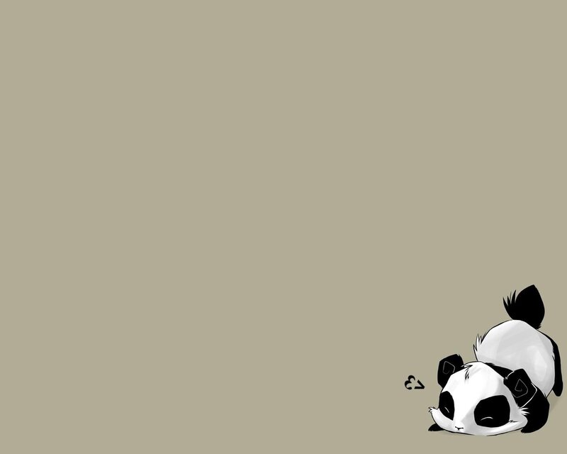 Sleeping Panda Cub — Beige