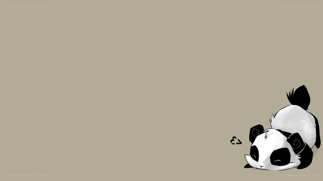 sleeping panda illustration