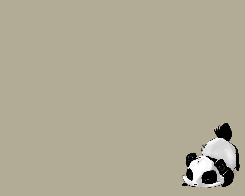 sleeping panda illustration