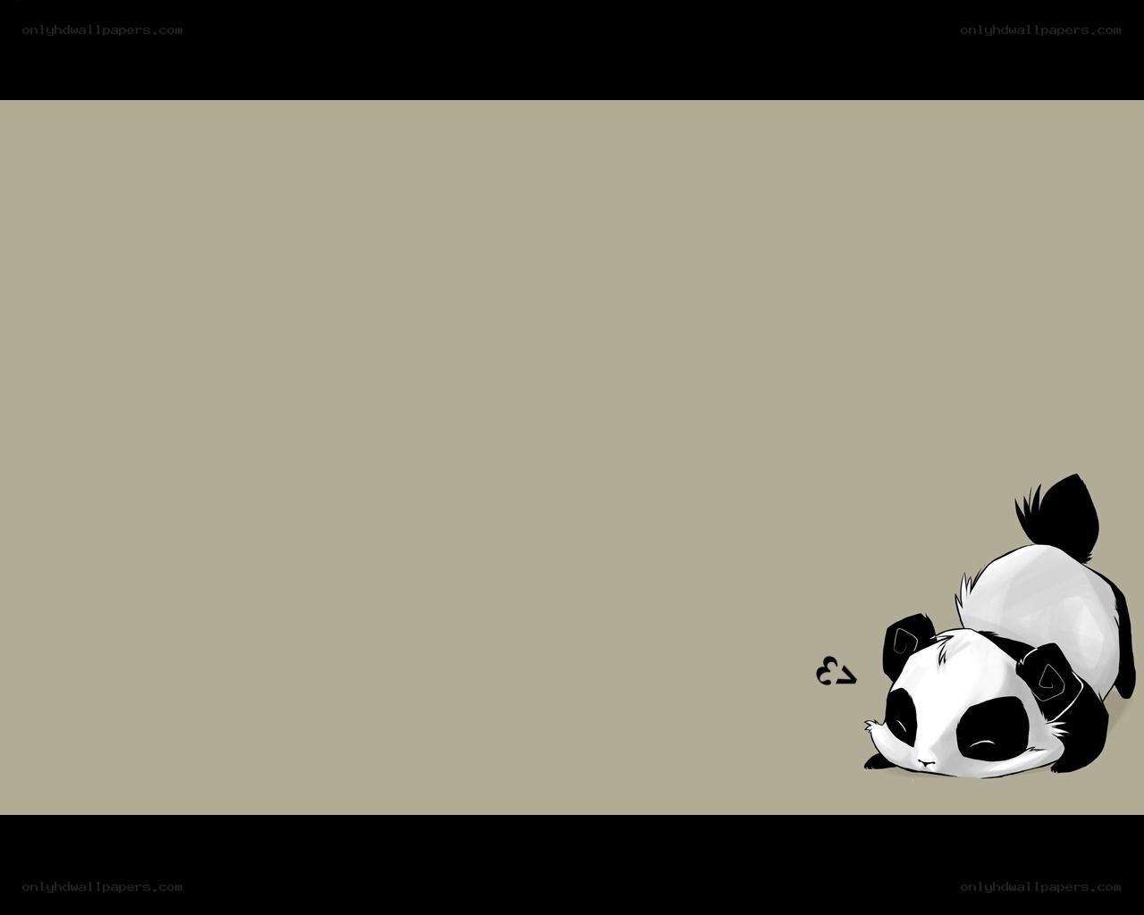 sleeping panda illustration