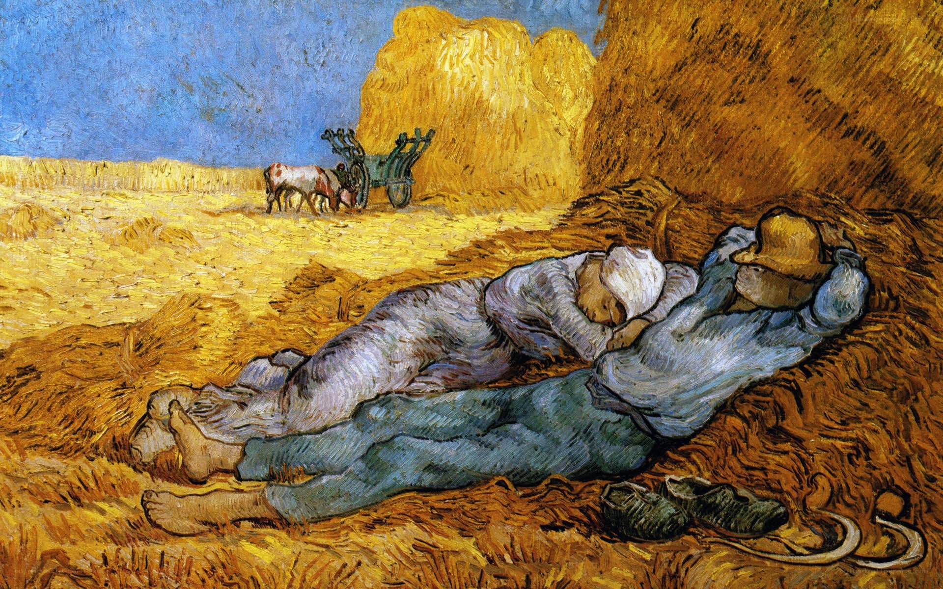 Sleeping Peasants in a Field
