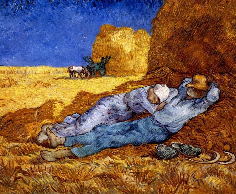 Sleeping Peasants in a Field