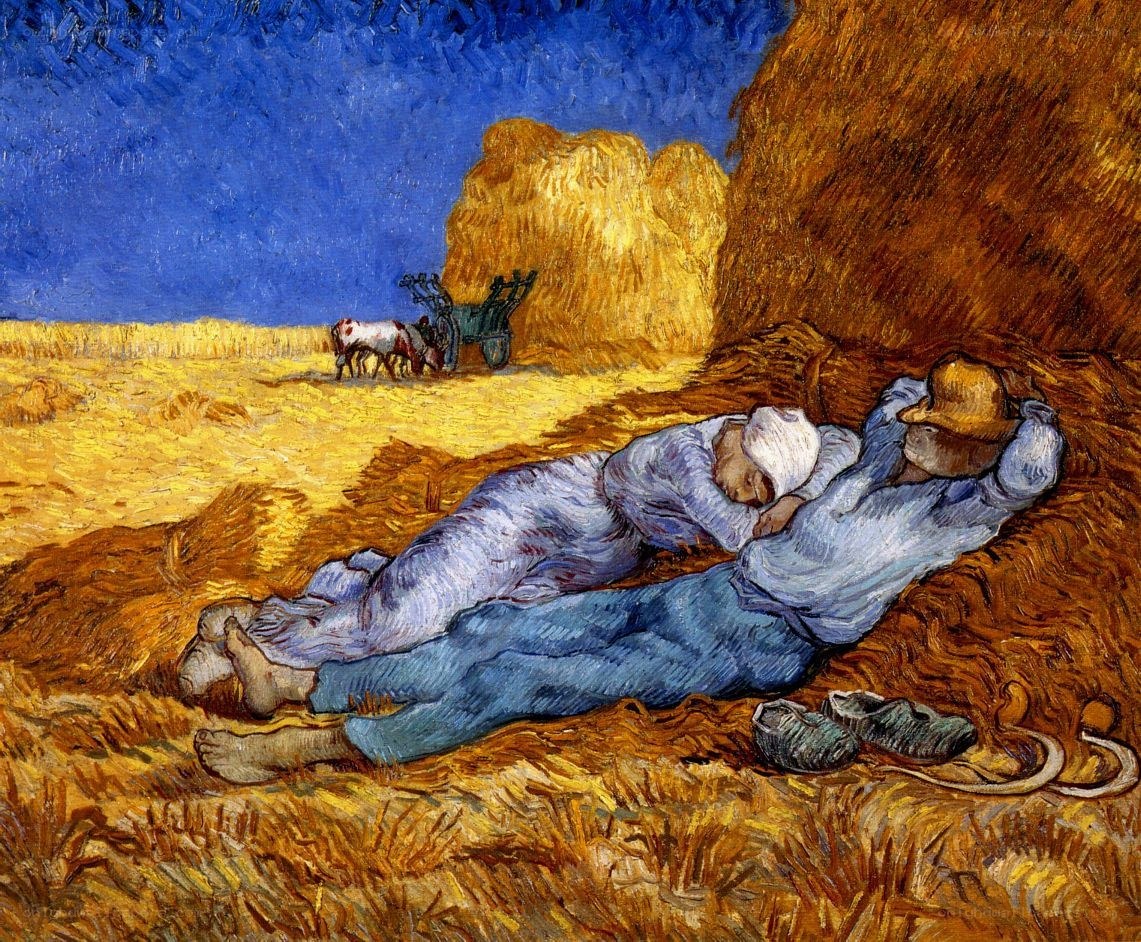 Sleeping Peasants in a Field