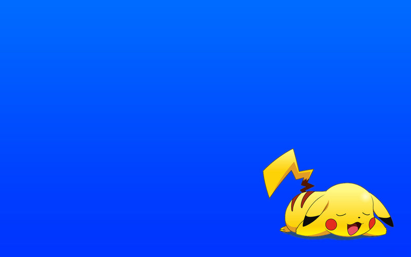 Sleeping Pikachu — Blue