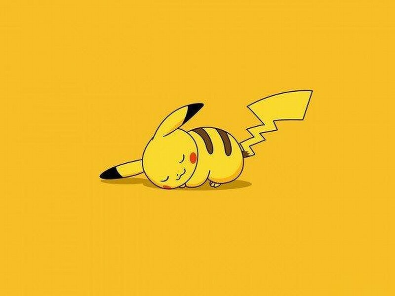 Sleeping Pikachu