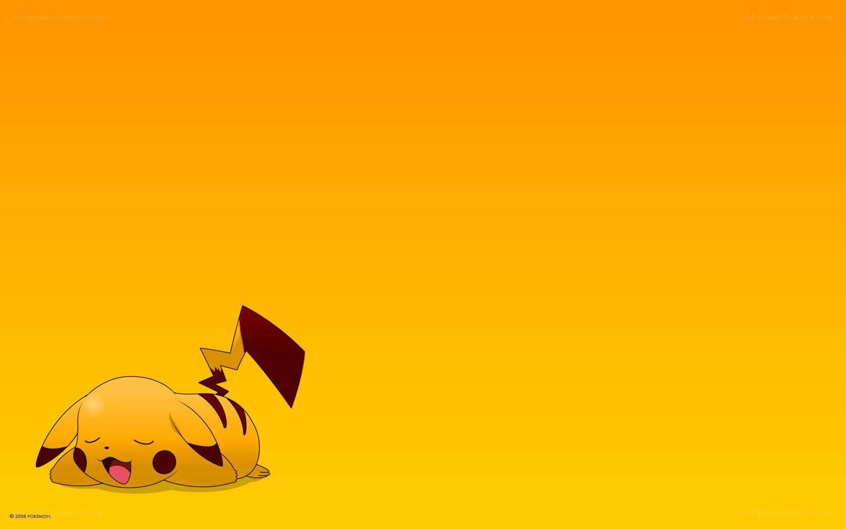 Sleeping Pikachu wallpaper