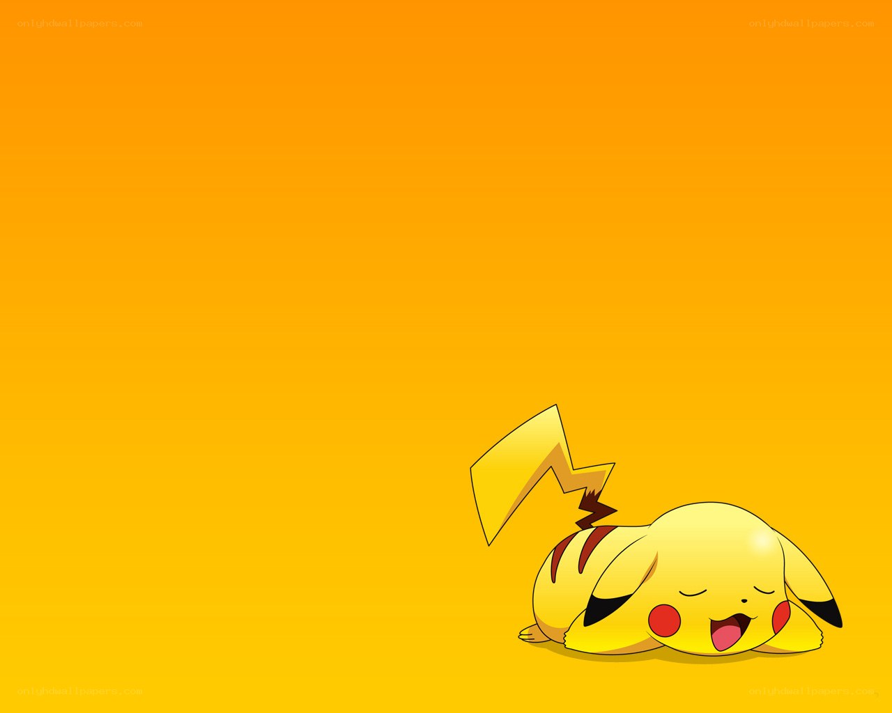 Sleeping Pikachu wallpaper