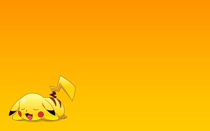 Sleeping Pikachu — Yellow, Calm