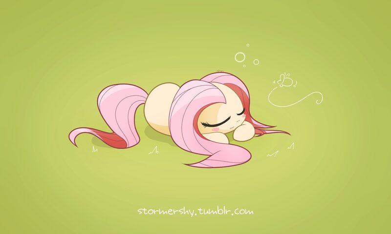 Sleeping Pony with Pink Mane