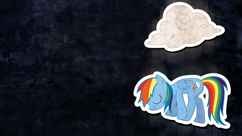 Sleeping Rainbow Pony