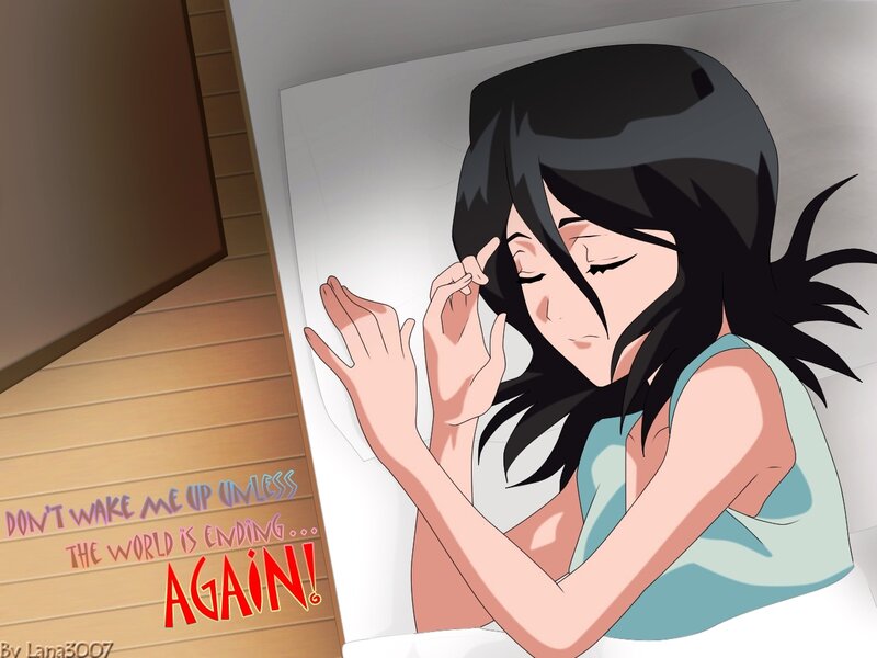 sleepy anime girl