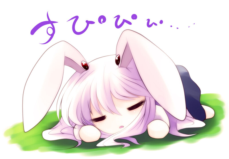 sleepy bunny girl