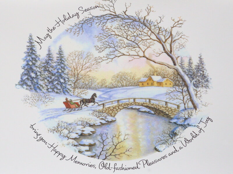 Sleigh Crossing Bridge