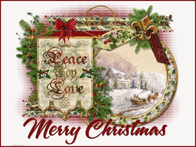 Sleigh in Snowy Landscape