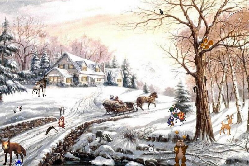 Sleigh Ride in Winter