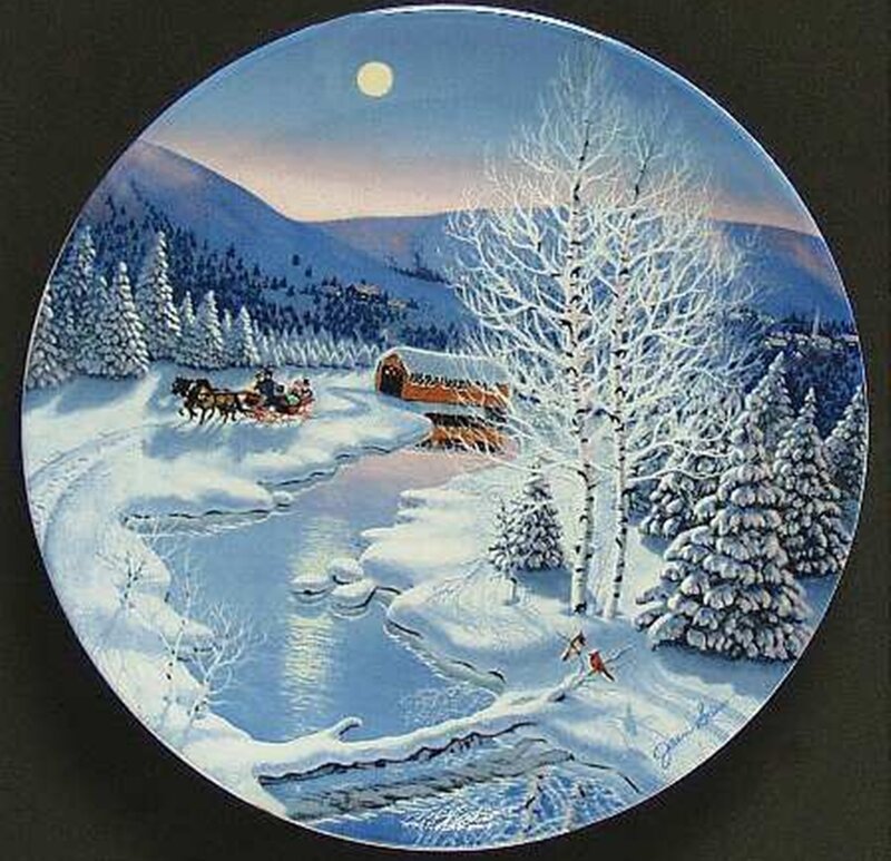 Sleigh Ride in Winter — White, Serene