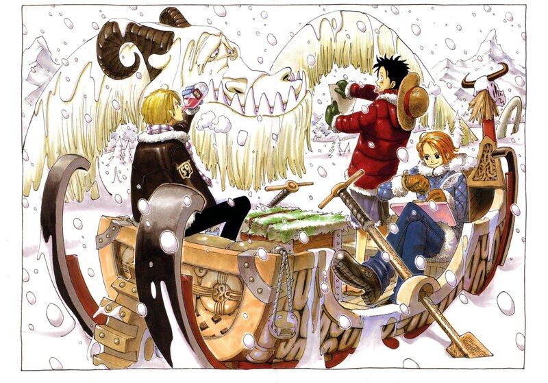 Sleigh with Characters