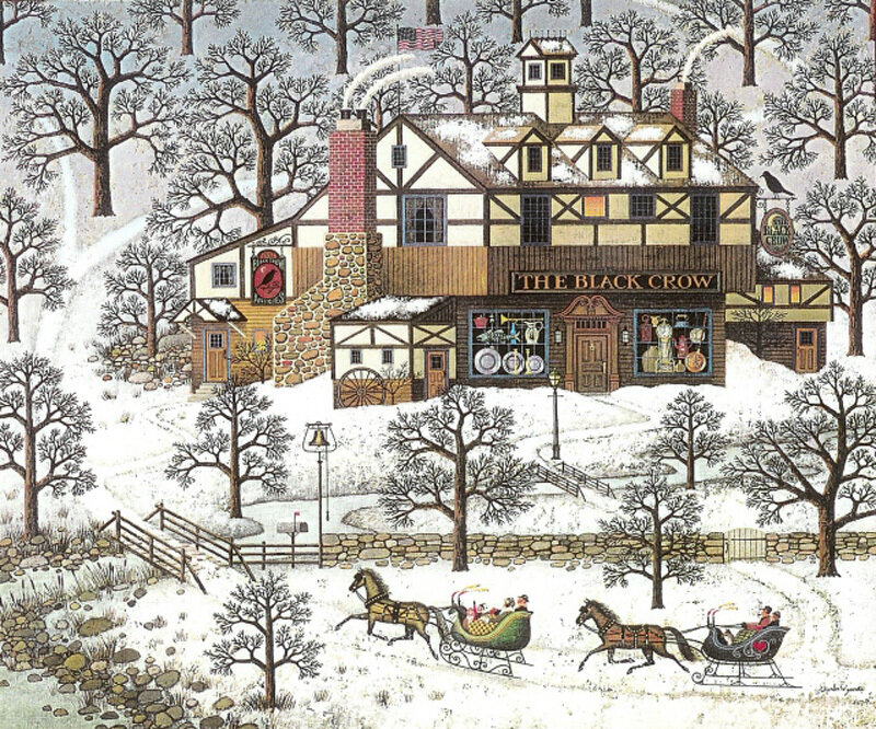 Sleighs in Snow