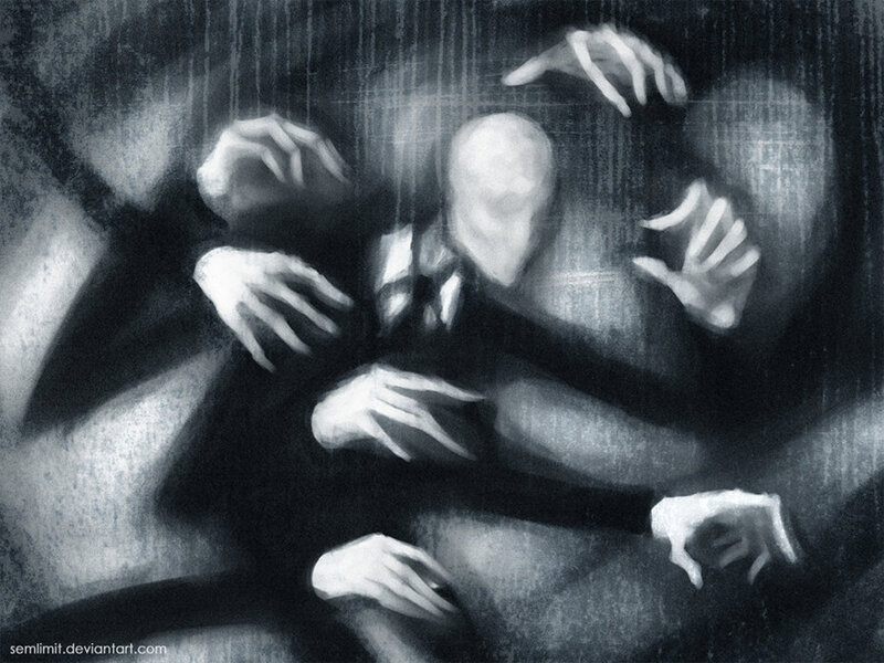 Slender Man Figure — Black, Eerie, Dark