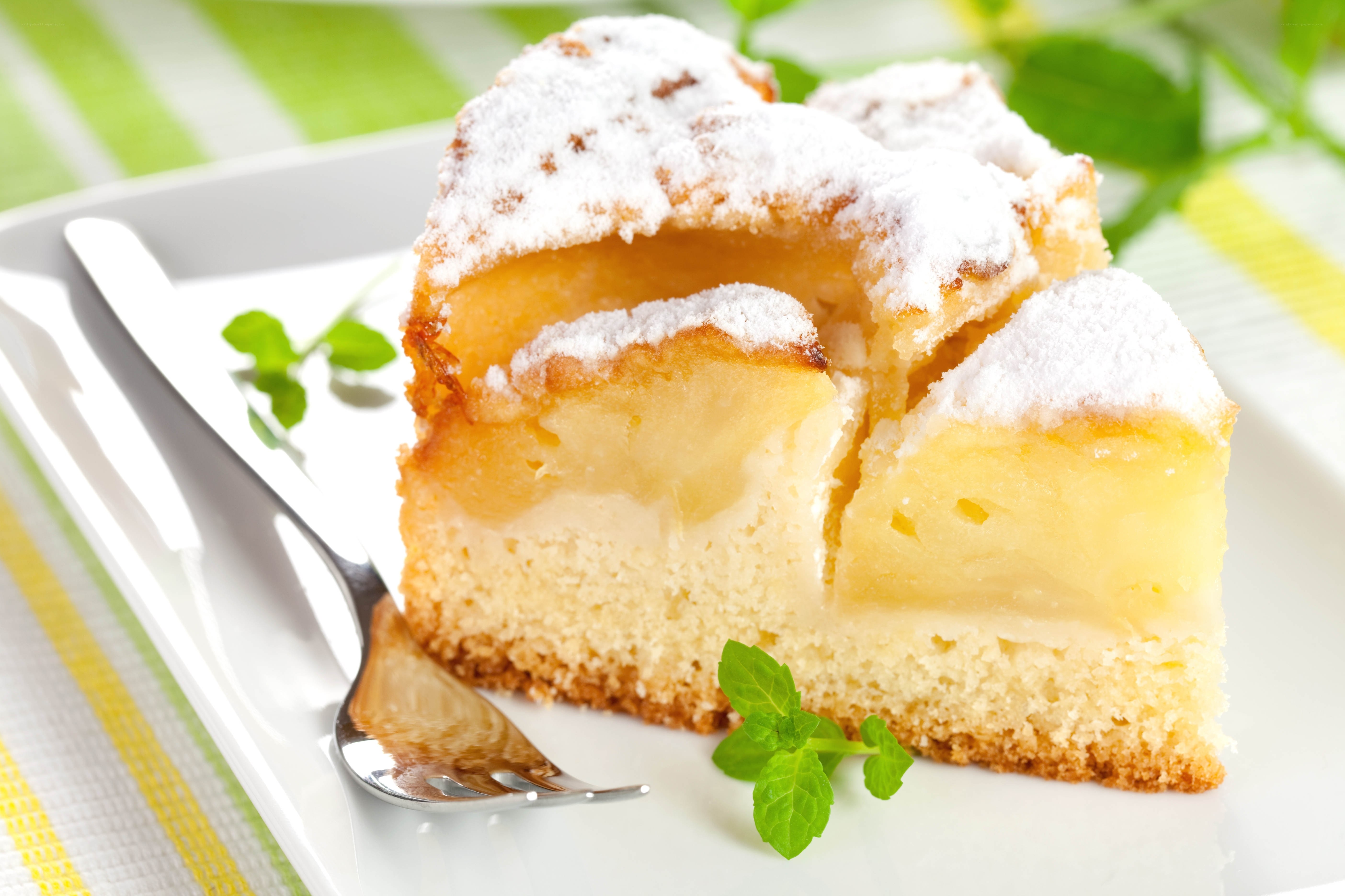 slice of apple cake