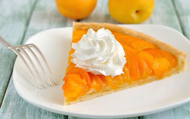 Slice of Apricot Tart
