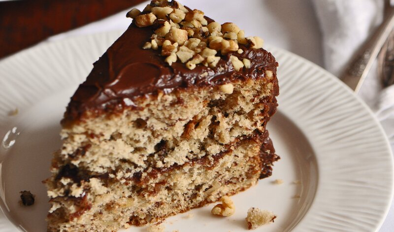 Slice of Banana Cake