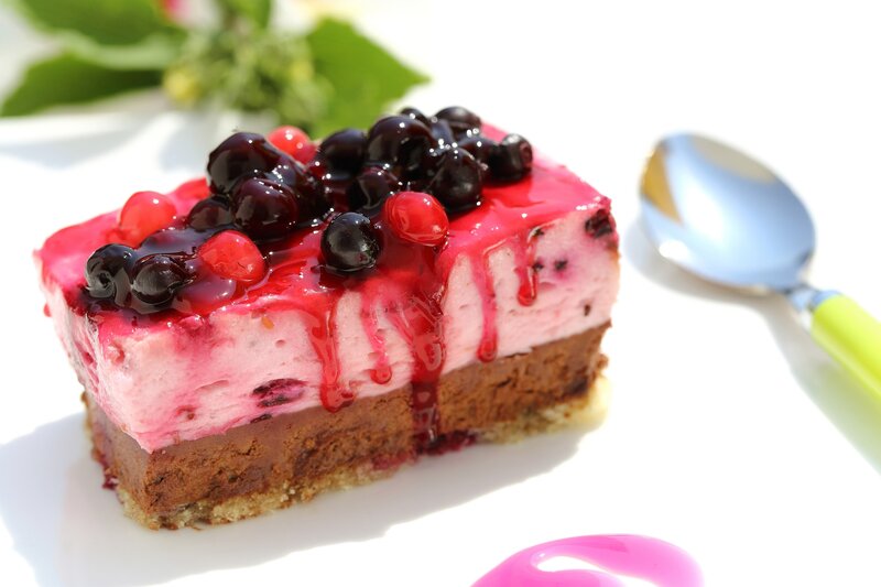 Slice of Berry Cheesecake — Pink