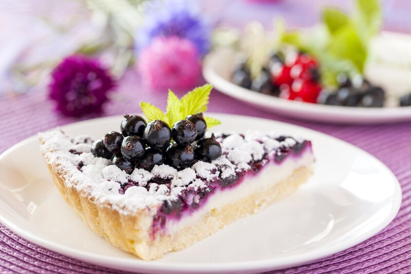 Slice of Berry Tart — Purple, Delicate