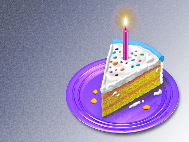 Slice of Birthday Cake