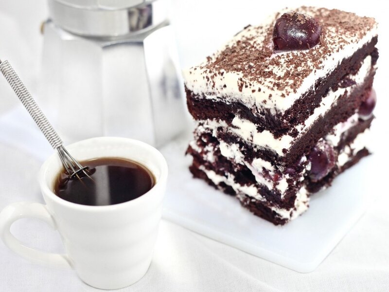 Slice of Black Forest Cake