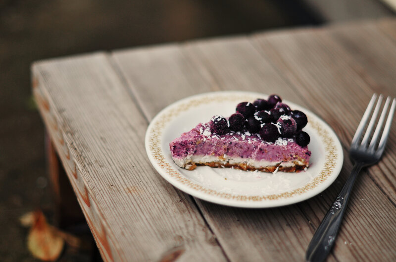 Slice of Blueberry Pie — Purple